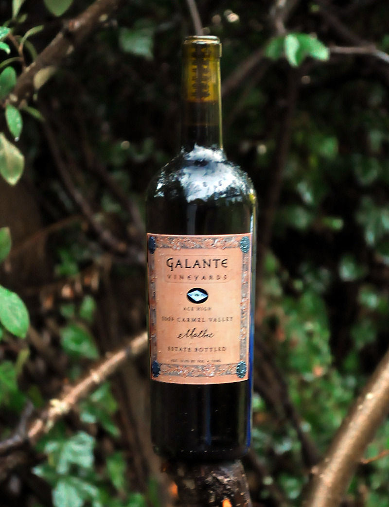 Galante Vineyards 2009 “Ace High” Malbec 750ml Wine Bottle