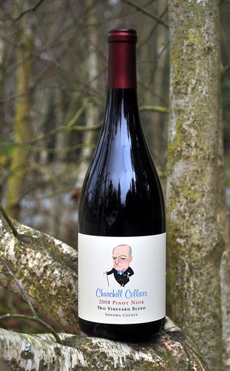 Churchill Cellars 2008 Two Vineyard Blend Pinot Noir 750ml Wine Bottle