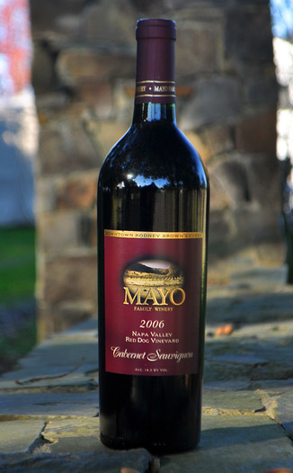 Mayo Family Winery 2006 Red Dog Vineyard Cabernet Sauvignon 750ml Wine Bottle