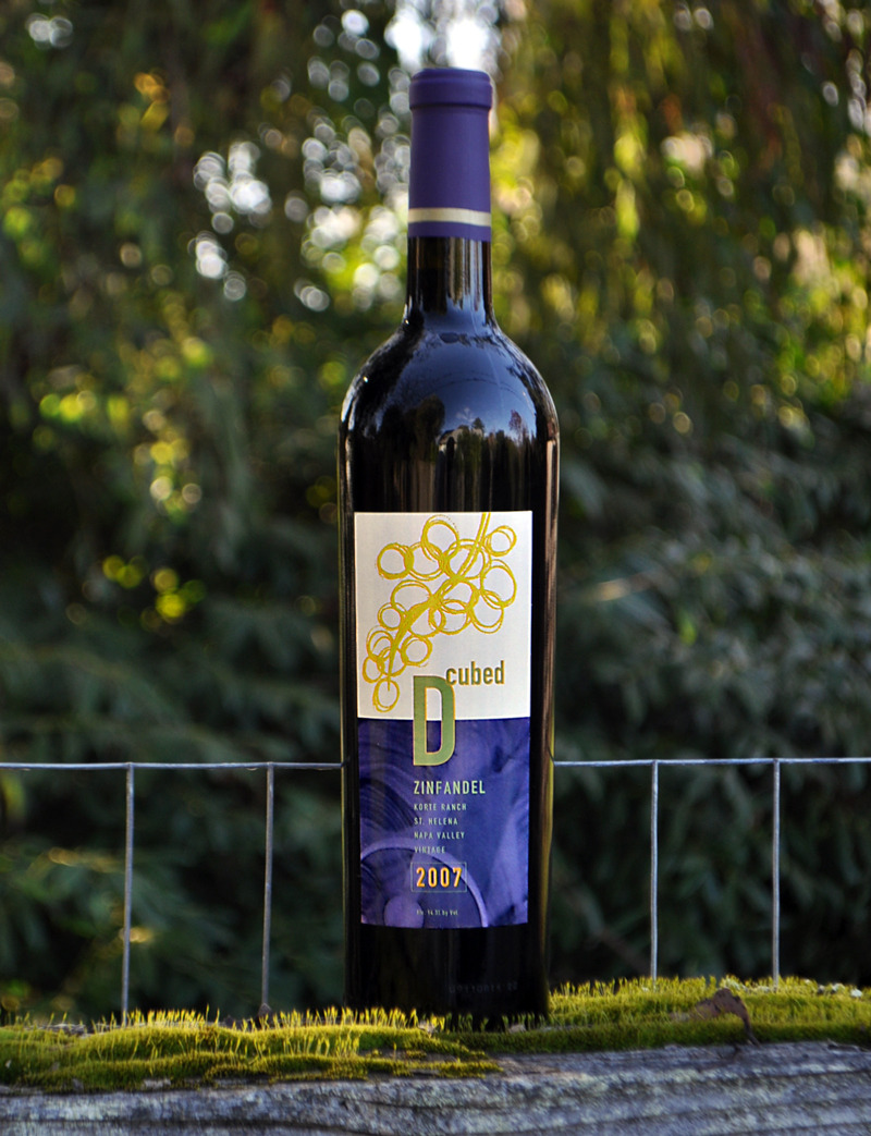D-Cubed Cellars 2007 Korte Ranch St. Helena Zinfandel 750ml Wine Bottle