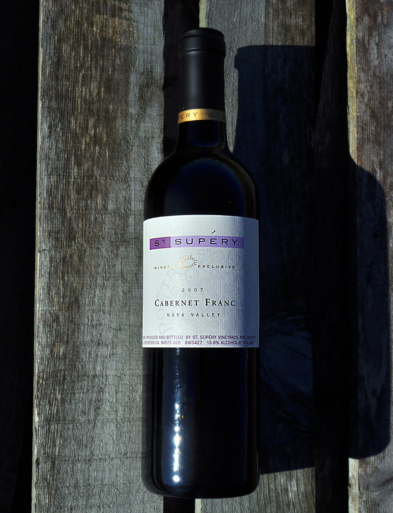 St. Supery 2007 Napa Valley Cabernet Franc 750ml Wine Bottle