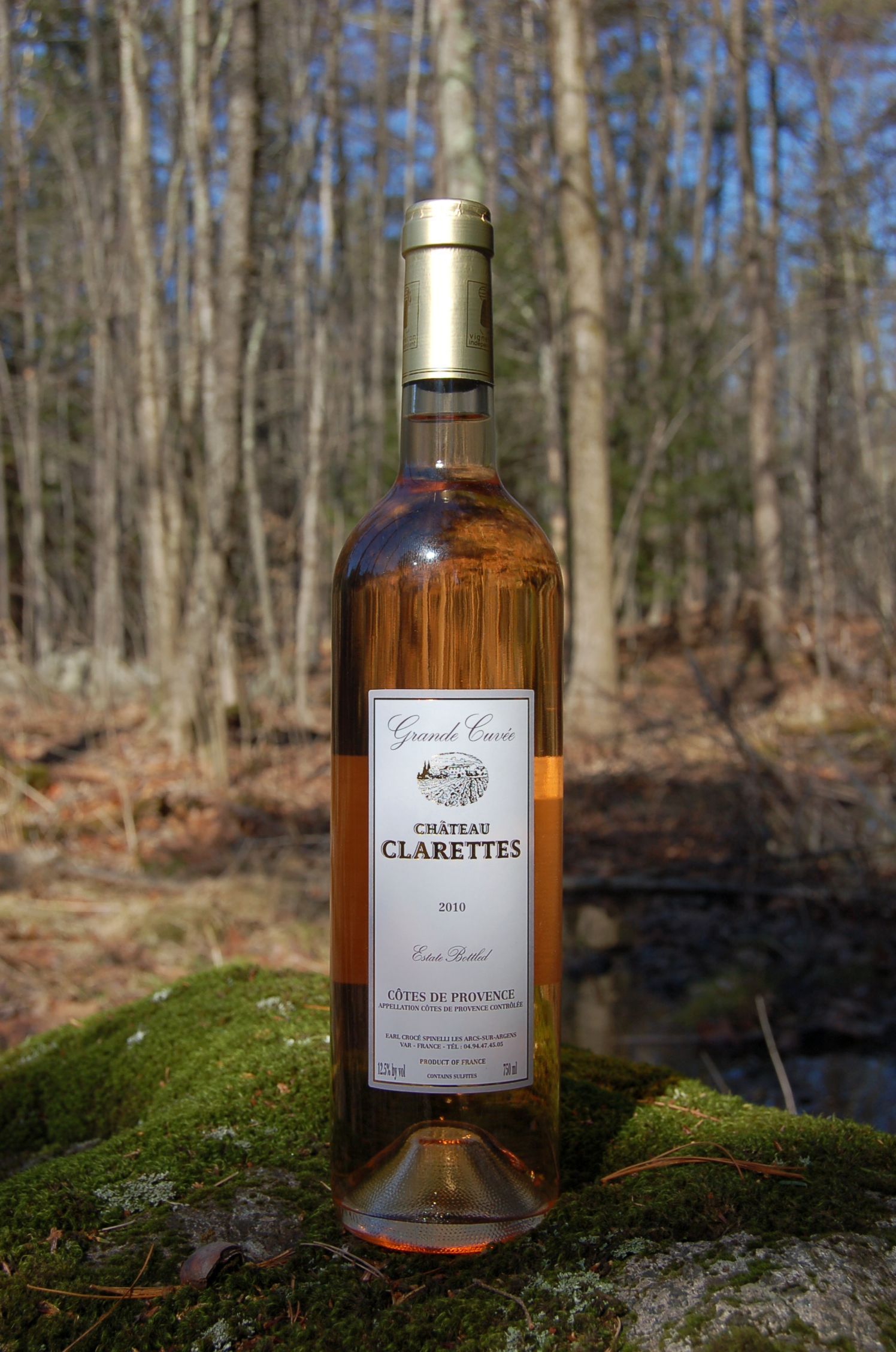 Château Clarettes 2010 Grand Cuvee Côtes de Provence 750ml Wine Bottle