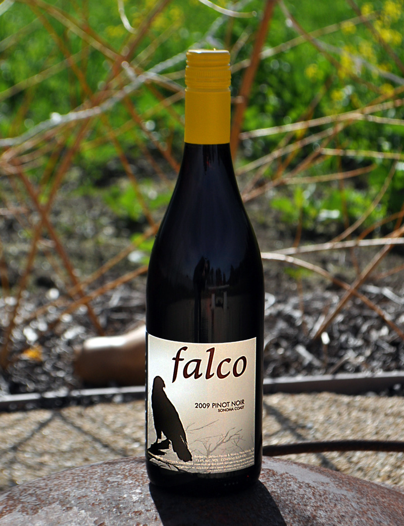 DaVero Sonoma 2009 Falco Sonoma Coast Pinot Noir 750ml Wine Bottle
