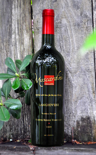 Muscardini Cellars 2009 Monte Rosso Vineyards Sangiovese 750ml Wine Bottle