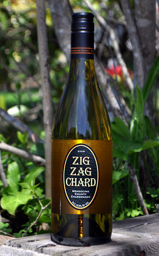 Mendocino Wine Company 2008 Zig Zag Chardonnay 750ml Wine Bottle