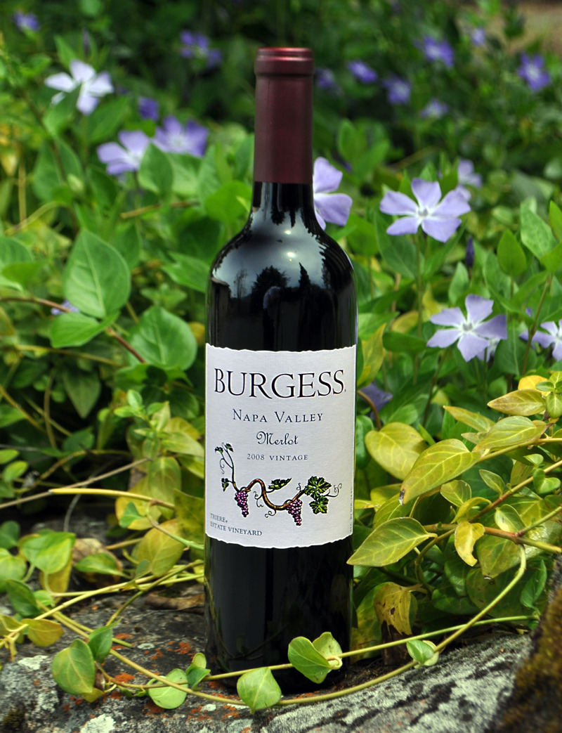 Burgess Cellars 2008 Napa Valley Merlot 750ml Wine Bottle