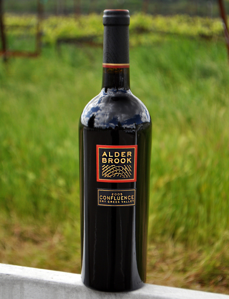 Alderbrook Winery 2005 Confluence Zinfandel/Syrah Blend 750ml Wine Bottle