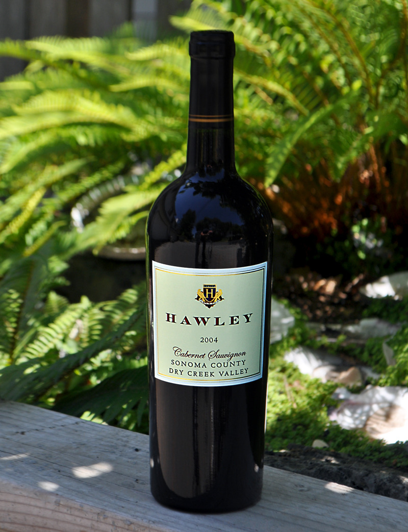 Hawley Winery and Vineyards 2004 Dry Creek Valley Cabernet Sauvignon 750ml Wine Bottle