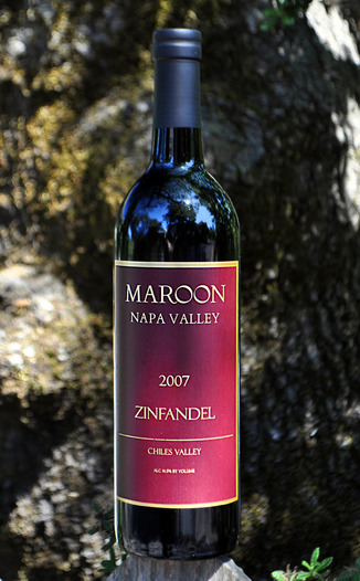Maroon 2007 Maroon Vineyard Zinfandel 750ml Wine Bottle