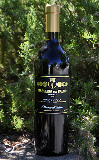 Masseria del Fauno 2010 Nero d'Avola 750ml Wine Bottle