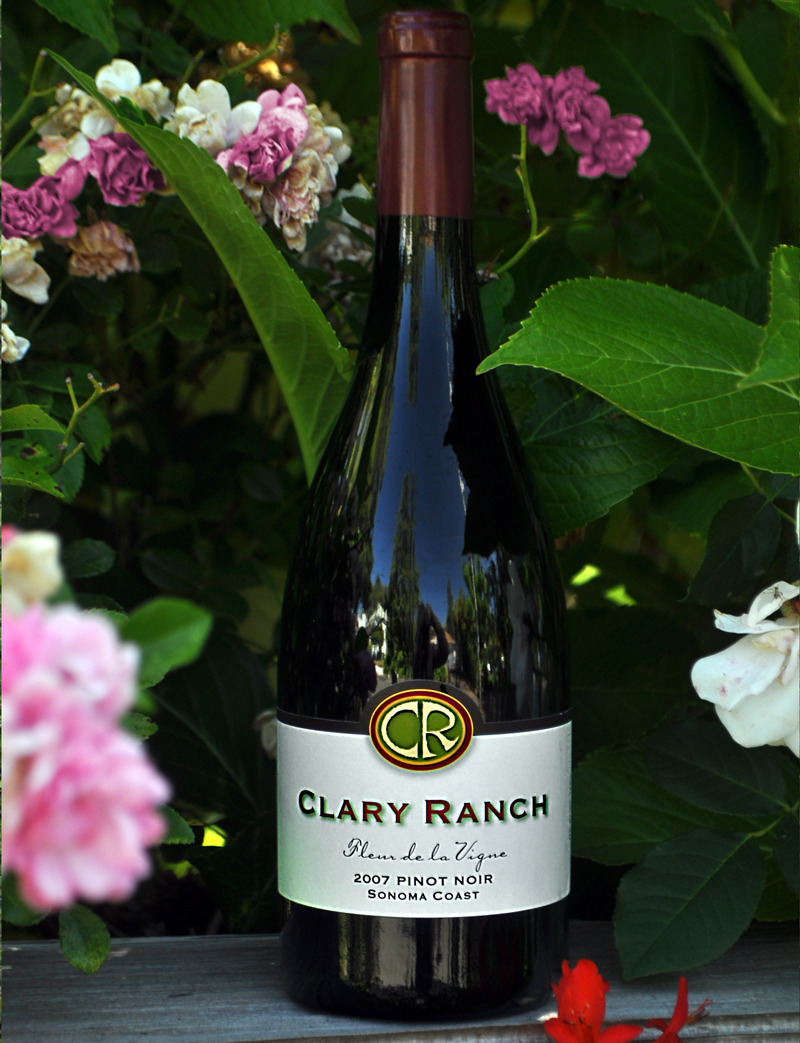 Clary Ranch Wines 2007 'Fleur de la Vigne' Pinot Noir 750ml Wine Bottle