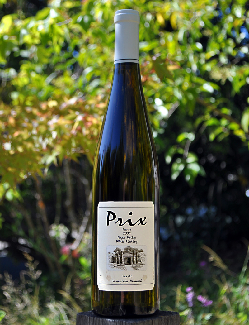 Hagafen Cellars 2009 Prix Vineyards Reserve White Riesling 750ml Wine Bottle