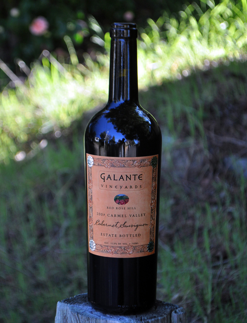 Galante Vineyards 2009 Red Rose Hill Cabernet Sauvignon 750ml Wine Bottle