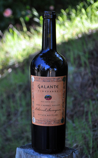 Galante Vineyards 2009 Red Rose Hill Cabernet Sauvignon 750ml Wine Bottle