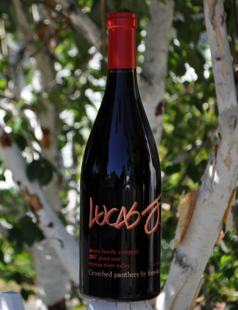 Lucas J Cellars 2007 Russian River Valley Pinot Noir 750ml Wine Bottle