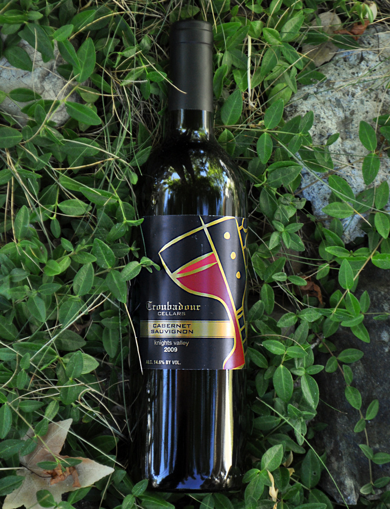 Troubadour Cellars 2009 Knights Valley Cabernet Sauvignon 750ml Wine Bottle