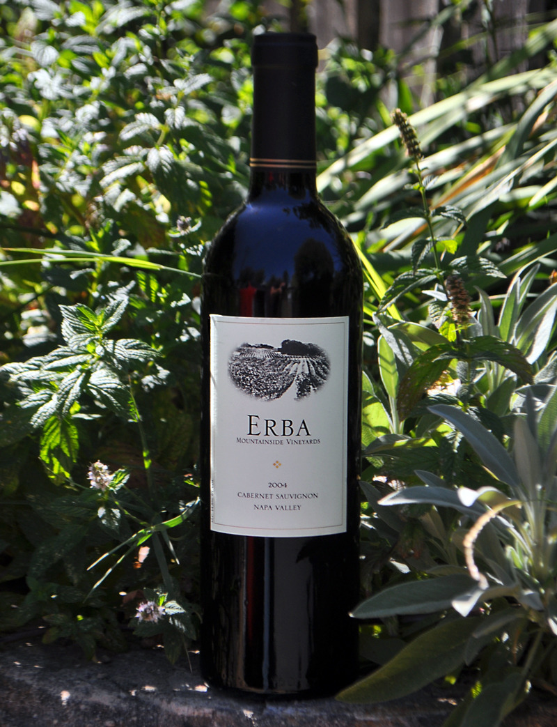 Erba Mountainside Vineyards 2004 Cabernet Sauvignon 750ml Wine Bottle