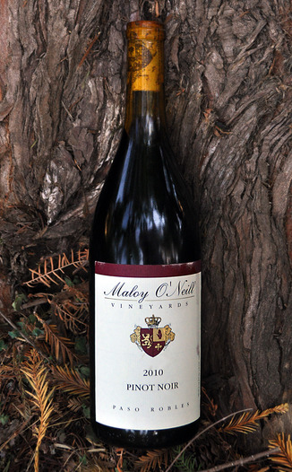 Maloy O'Neill Vineyards 2010 Pinot Noir 750ml Wine Bottle