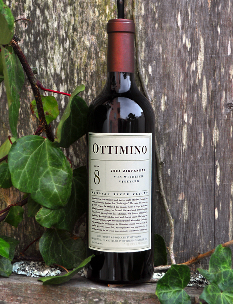 Ottimino 2004 Von Weidlich Zinfandel 750ml Wine Bottle