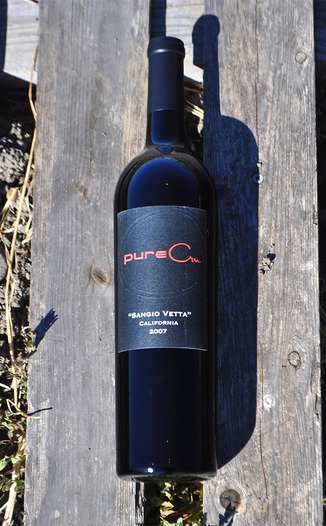 pureCru Wines 2007 pureCru Sangio Vetta Sangiovese 750ml Wine Bottle