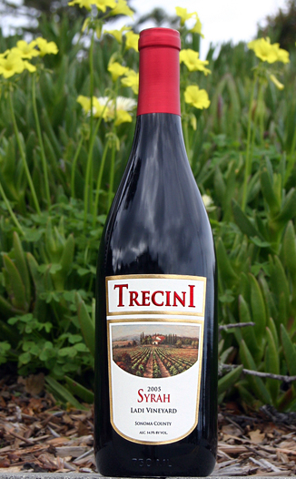 Trecini Cellars 2005 Somona County Syrah 750ml Wine Bottle