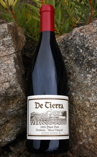 DeTierra Vineyards 2005 Silacci Vineyard Pinot Noir 750ml Wine Bottle