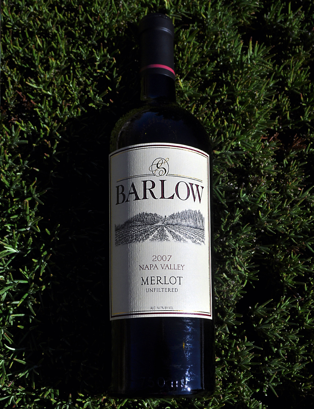 Barlow Vineyards 2007 Merlot 750ml Wine Bottle