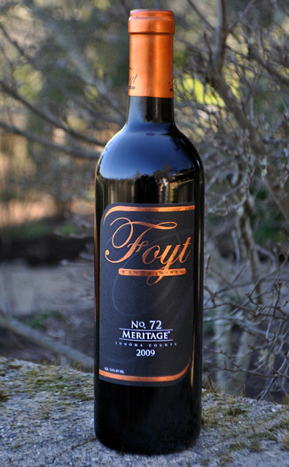 Foyt Family Wines 2009 No.72 Meritage 750ml Wine Bottle