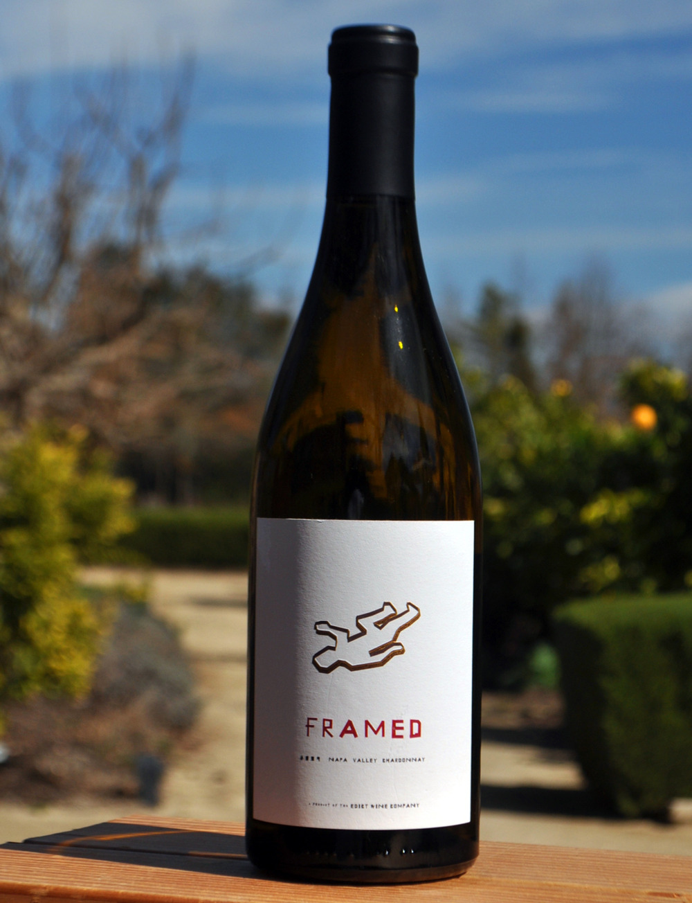 Framed Wines 2009 Napa Valley Chardonnay 750ml Wine Bottle