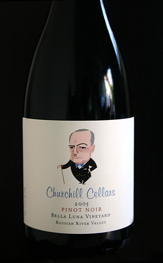 Churchill Cellars 2005 Bella Luna Pinot Noir 750ml Wine Bottle