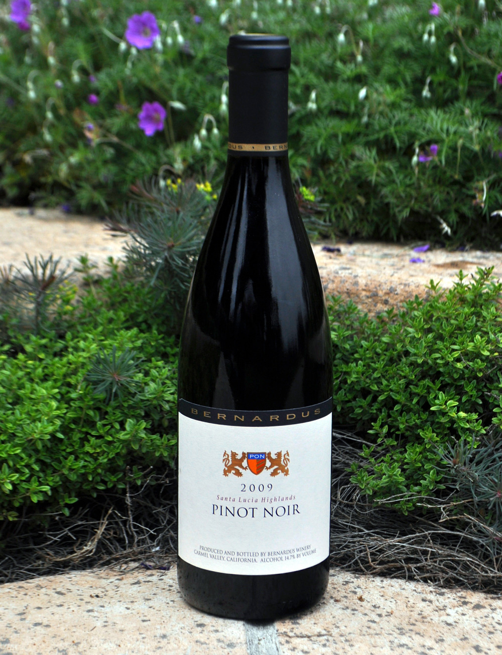 Bernardus Winery 2009 Santa Lucia Highlands Pinot Noir 750ml Wine Bottle