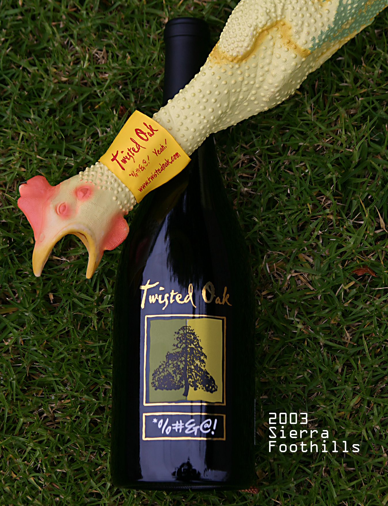Twisted Oak 2003 Sierra Foothills *%#&@! 750ml Wine Bottle