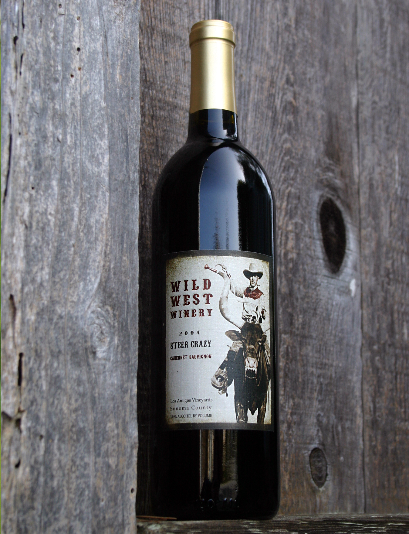 Wild West Winery 2004 Steer Crazy 750ml Wine Bottle