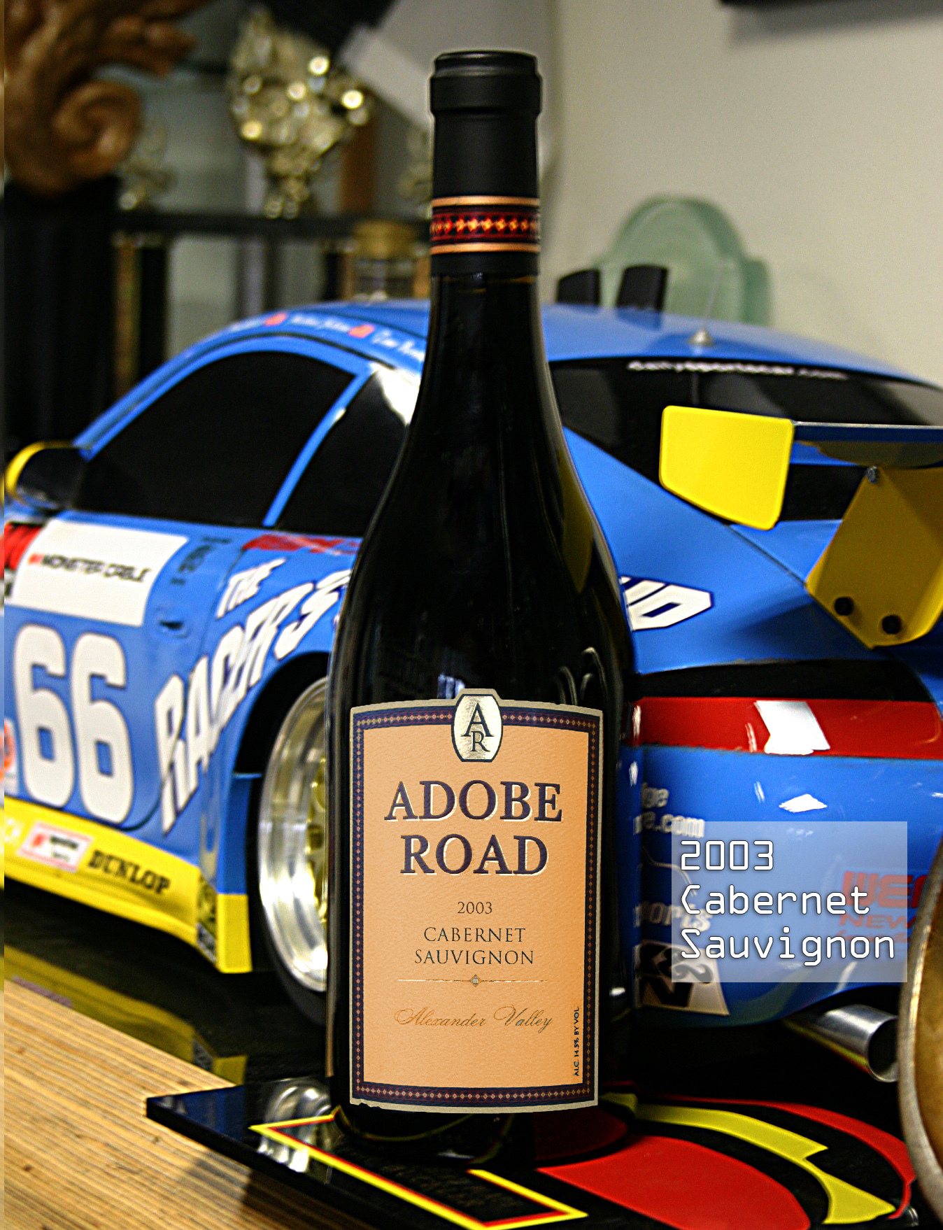 Adobe Road 2003 Alexander Valley Cabernet Sauvignon 750ml Wine Bottle