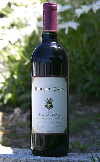 Robert  Karl Cellars 2003 Cabernet Sauvignon 750ml Wine Bottle