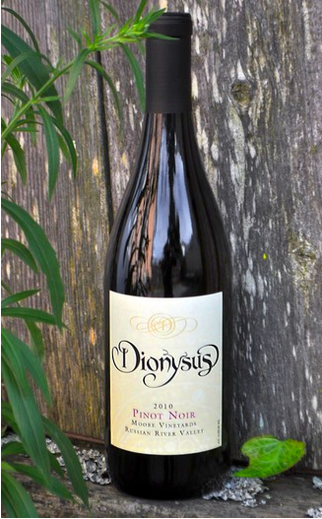Dionysus Winery 2010 Moore Vineyards Russian River Valley Pinot Noir 750ml Wine Bottle