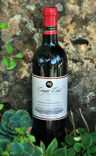Cougar Crest Winery 2007 Cabernet Sauvignon 750ml Wine Bottle