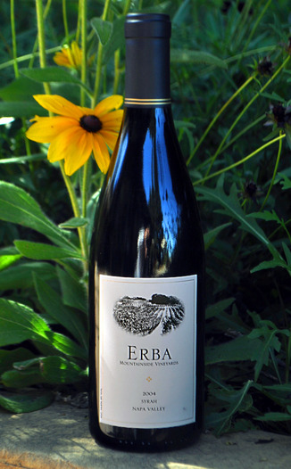 Erba Mountainside Vineyards 2004 Napa Valley Syrah 750ml Wine Bottle