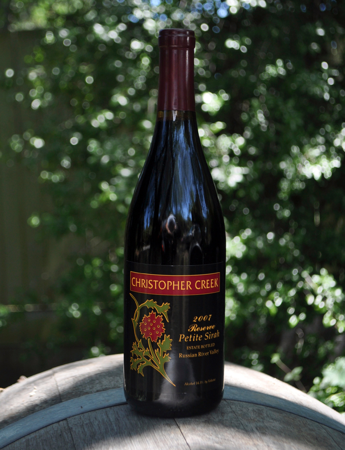 Christopher Creek Winery 2007 Estate Petite Sirah Reserve 750ml Wine Bottle