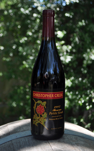 Christopher Creek Winery 2007 Estate Petite Sirah Reserve 750ml Wine Bottle