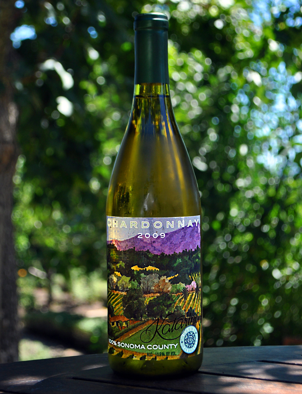 Katarina Wines 2009 Field Vineyard Chardonnay 750ml Wine Bottle