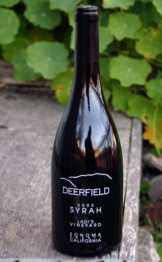 Deerfield Ranch 2003 Ladi's Vineyard Syrah 750ml Wine Bottle