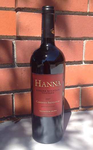 Hanna Winery 2007 Cabernet Sauvignon 750ml Wine Bottle