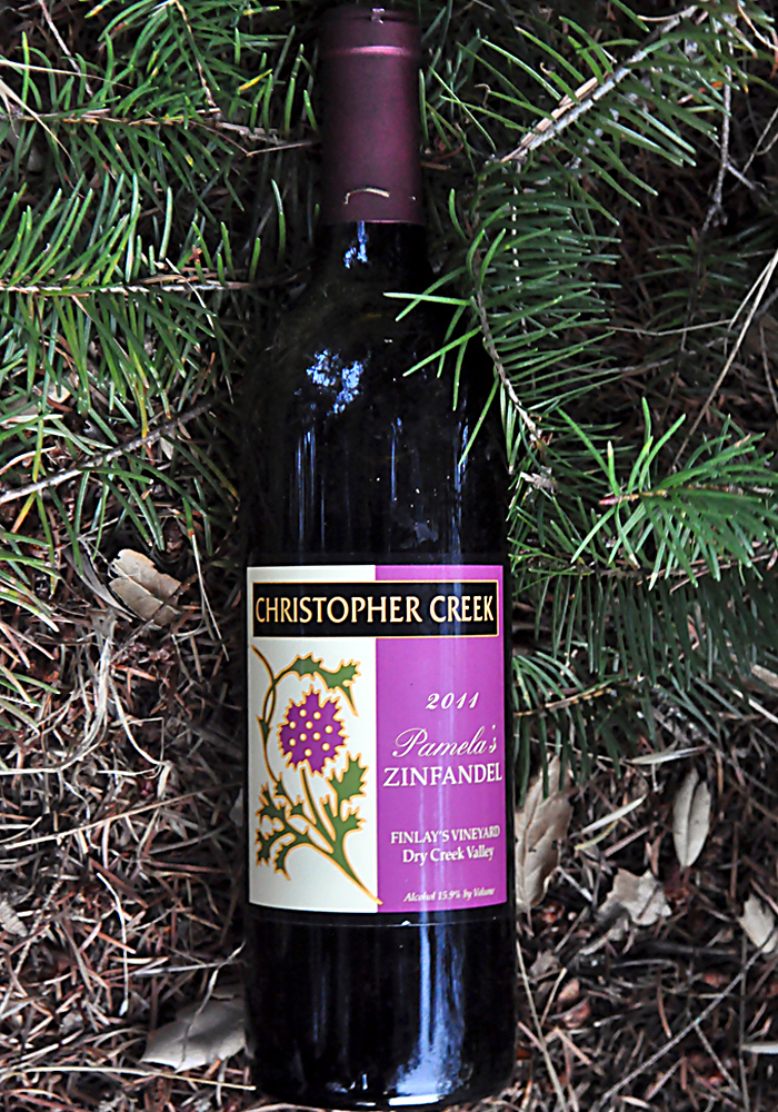 Christopher Creek Winery 2011 Pamela's Zinfandel 750ml Wine Bottle
