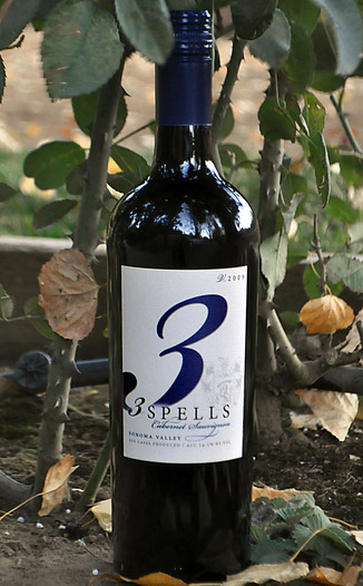 Spelletich Cellars 2009 3 Spells Sonoma Valley Cabernet Sauvignon 750ml Wine Bottle
