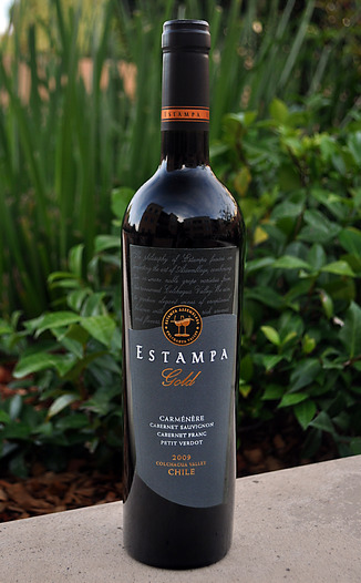Estampa 2009 Gold Carmenere 750ml Wine Bottle