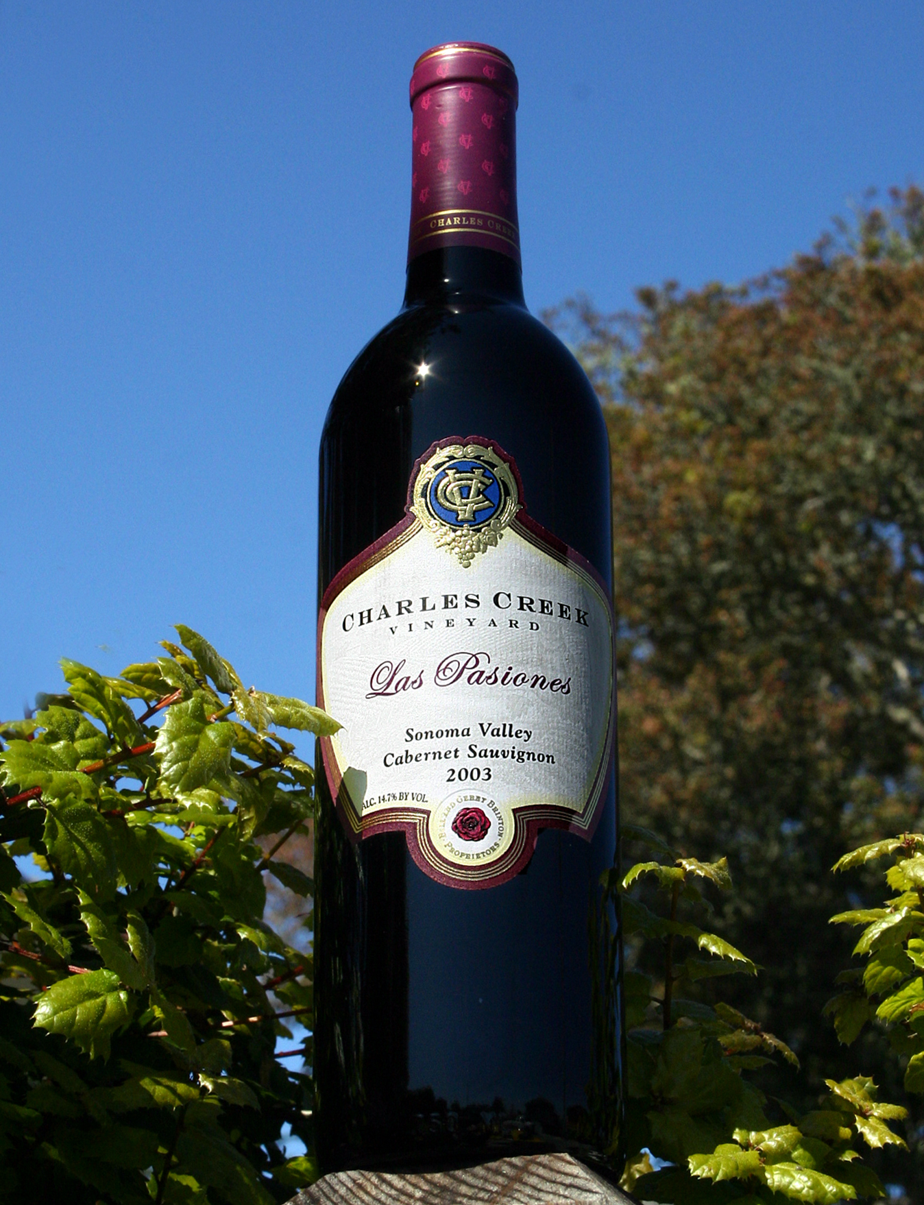 Charles Creek Vineyards 2003 Las Pasiones 750ml Wine Bottle