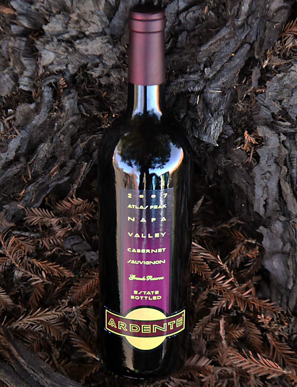 Ardente Estate 2007 Atlas Peak Napa Grande Reserve Cabernet 750ml Wine Bottle