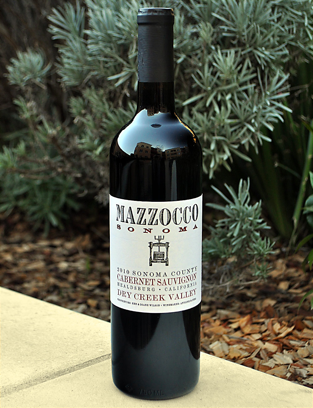 Mazzocco 2010 Dry Creek Valley Cabernet Sauvignon 750ml Wine Bottle