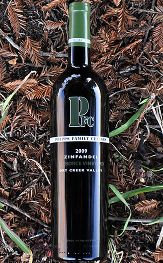Phipps Family Cellars 2009 Treborce Vineyard Dry Creek Valley Zinfandel 750ml Wine Bottle